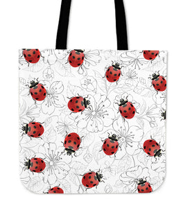 Ladybug & Flowers Tote Bag - Freedom Look