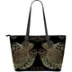 Golden Sea Turtle Large PU Leather Tote - Freedom Look