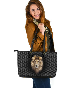 Lion Large Leather Tote
