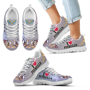 I Love Pitbulls - Shoes - Kid's Sneakers - Christmas Birthday Gift