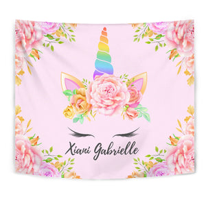 Xiani Gabrielle - Personalized Unicorn Tapestry