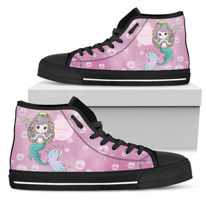Mermaid Women's High Top Shoes