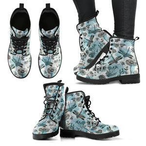 Dragonfly Blue Women's Vegan-Friendly Leather Boots