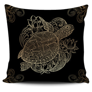 Golden Sea Turtles Pillow Covers - Freedom Look
