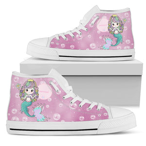 Unicorn Women's White High Top Shoes