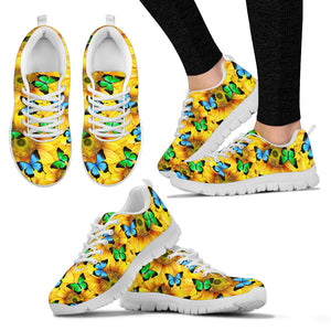 Sunflower Butterfly Sneakers