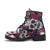 Skull Woman and Men Leather Boots