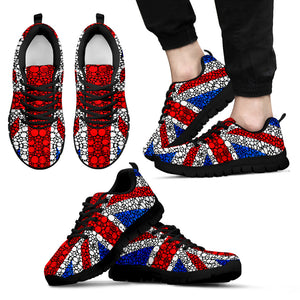 Britain UK Flag Black Shoes - Men's Sneakers
