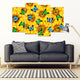 Sunflower Butterfly Framed Canvas