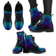 Handcrafted Mandala Purple Butterfly Boots