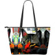 Art Cat Leather Tote Bag Christmas Gift