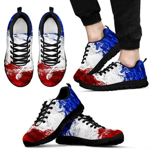 France Flag Black Shoe Men's