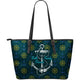 Faith Family Friends Large Leather Tote Bag