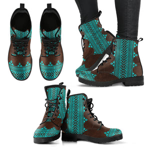 Turquoise Tribal Women's Handcrafted Boots Woman Booties