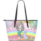 Mermaid Leather Tote Bag