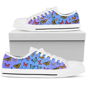 Colorful Butterflies Low Top Shoes - Freedom Look