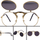 Flip Up Vintage Steampunk Sunglasses - Freedom Look