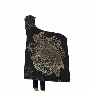 Sea Turtle Hooded Blanket