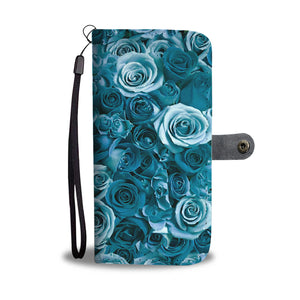 Blue Roses Phone Wallet Case