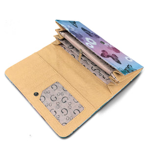 Butterflies & Daisies RFID Security Wallet - Freedom Look