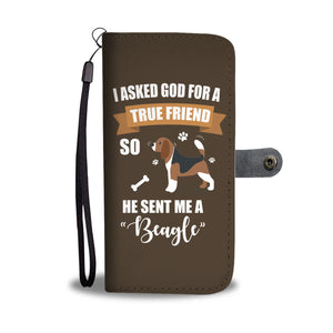 Beagle True Friend Phone Wallet Case
