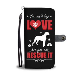 Love Boxer Dog Phone Wallet Case