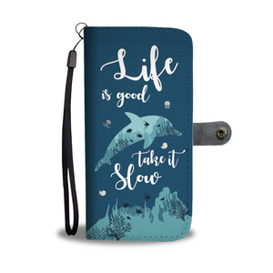 Life Is Good Dolphin Phone Wallet Case