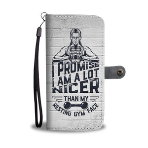 Funny Gym Phone Wallet Case