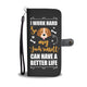 Work Hard For Jack Russell Phone Wallet Case
