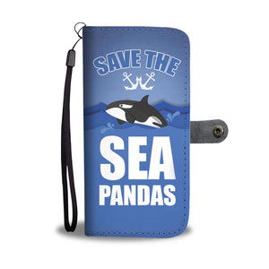 Save The Sea Pandas Whale Phone Wallet Case