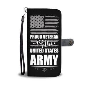 Proud US Army Veteran Phone Wallet Case