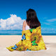 Sunflower Butterfly Beach Blanket
