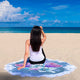 Blue Violet Butterfly Beach Blanket - Freedom Look