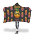Tropic Like It's Hot Pineapple Hooded Blanket