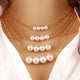 Trendy Multilayer Link Chain Pearl Necklace - Freedom Look