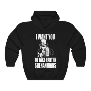 Part In Shenanigans Patrick's Day St Patrick Unisex Hoodie Hooded Sweatshirt