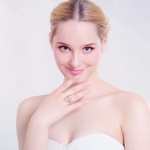 Beautiful Butterfly Rings With Austrian Crystals - Freedom Look