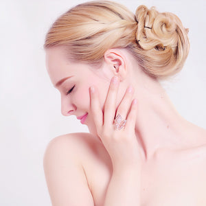 Beautiful Butterfly Rings With Austrian Crystals - Freedom Look