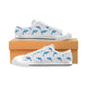High & Low Top Blue Dolpins Canvas Shoes - Freedom Look