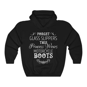 Motorcycle Princess Wears Boots Unisex Hoodie Hooded Sweatshirt
