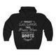 Motorcycle Princess Wears Boots Unisex Hoodie Hooded Sweatshirt