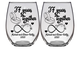 FTG - 37th Anniversary Stemless Wine Glass (Michael and Vivian Hartig 2020) - Set of 2 (Laser Etched) - Clear