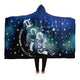 Personalized Gemini Horoscope Zodiac Star Sign Hooded Blanket