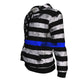 American Blue Flag Police Support All-Over Hoodie - Freedom Look