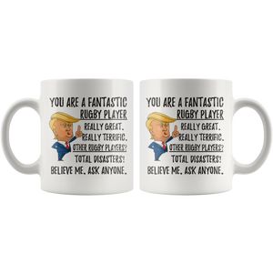 Funny Rugby Player Trump Coffee Mug (11 oz)
