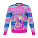 Funny Santa Flamingo Christmas Fashion Sweatshirt