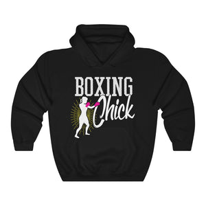 Boxing Chick Hobby Sport Gift Unisex Hoodie Hooded Sweatshirt