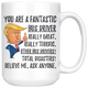 Funny Fantastic Bus Driver Trump Coffee Mug (15 oz)