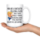 Volleyball Player Trump Coffee Mug (15 oz)