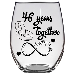FTG - 46th Anniversary Stemless Wine Glass